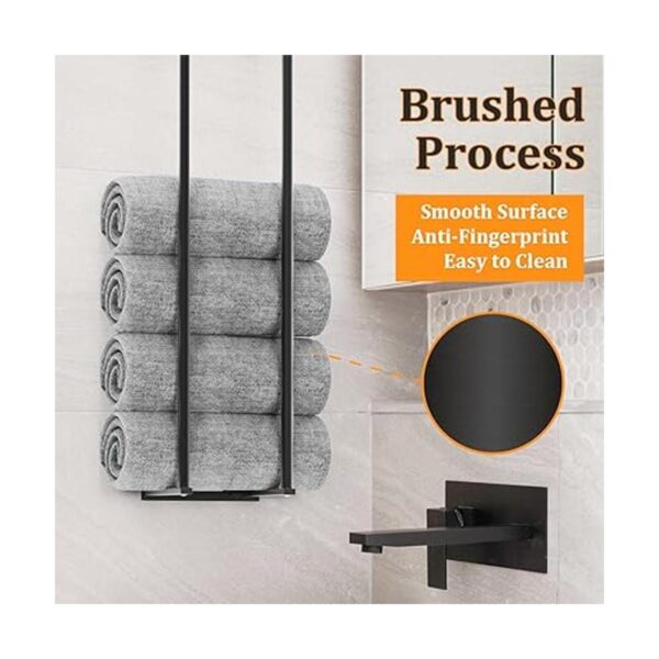 Birosnsy Toalleros para baño montaje en pared soporte de_2