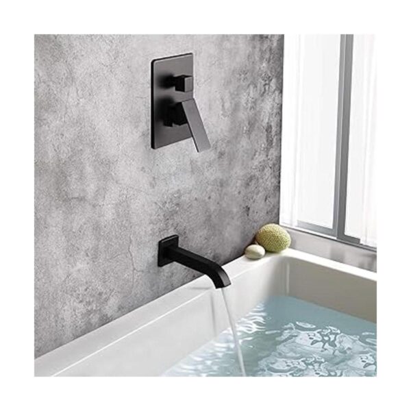 POP SANITARYWARE Juego de grifo de ducha negro mate con_4