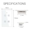 MOES Interruptor de pared inteligente WiFi para ventilador_6