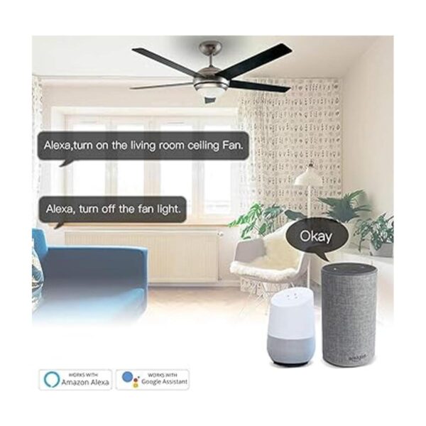 MOES Interruptor de pared inteligente WiFi para ventilador_4