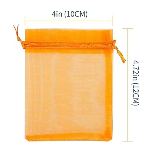 WenTao 100 bolsas de regalo de organza 4 x 4.72 colores_5