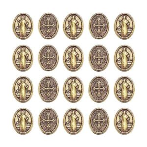 120 cuentas espaciadoras sueltas de la cruz de Jesús de_1