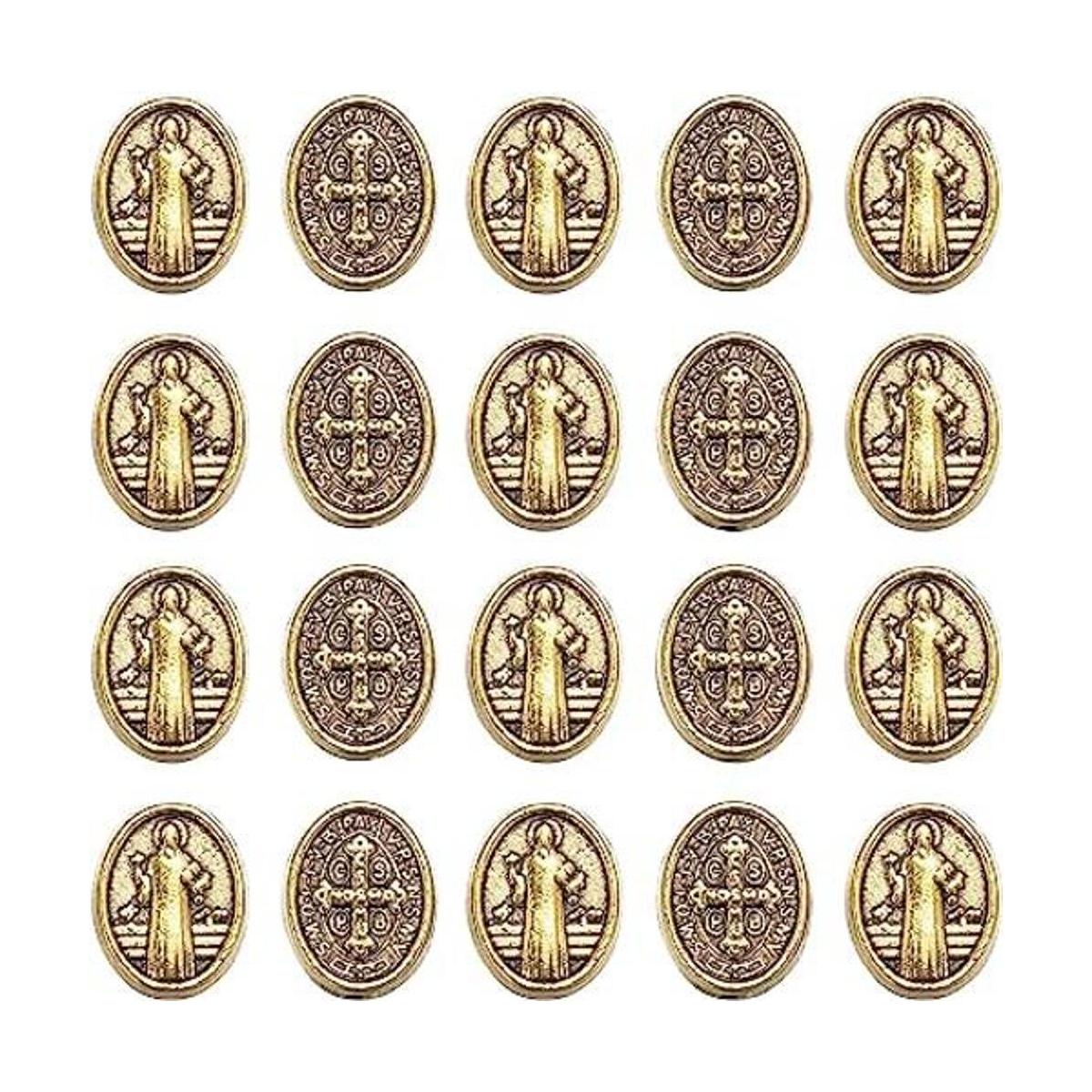 120 cuentas espaciadoras sueltas de la cruz de Jesús de