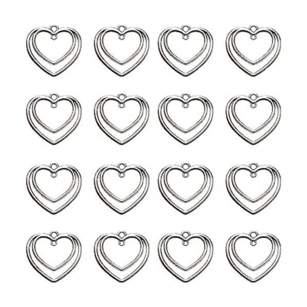 50 colgantes de aleación con forma de corazón abierto_1