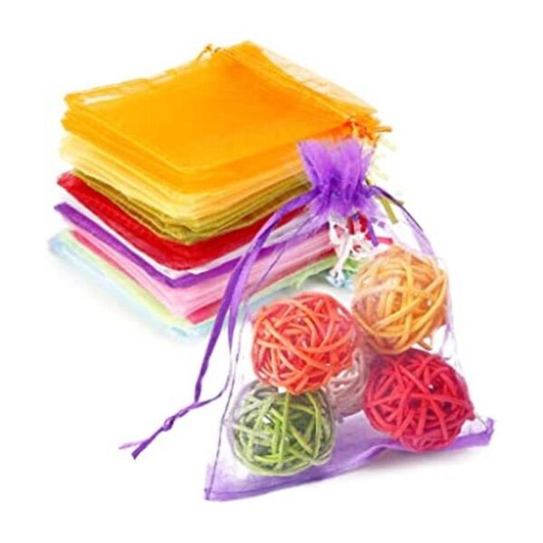 WenTao 100 bolsas de regalo de organza 4 x 4.72 colores_1
