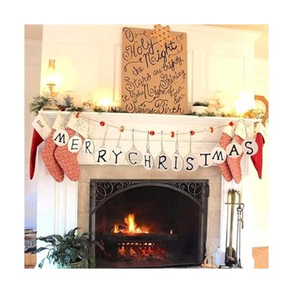 Wen XinRong 30 piezas DIY adornos de Navidad de madera sin_5