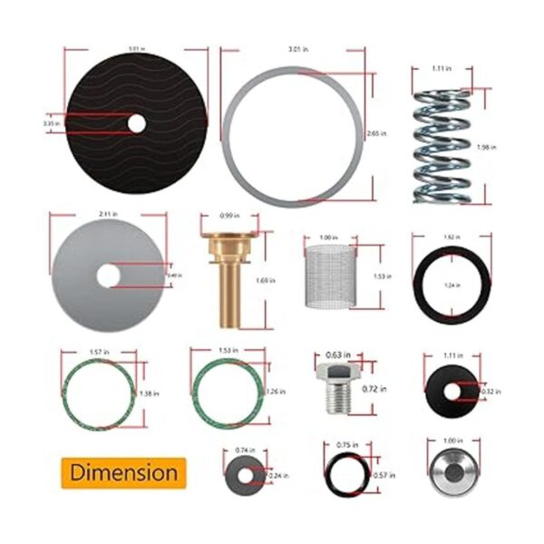 Kits de reparación RK1600XL 1 FNPT Union FNPT Accesorios