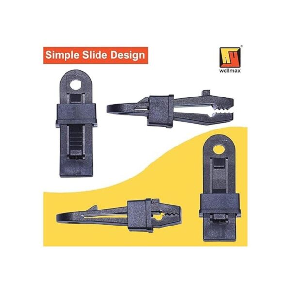 Wellmax Juego de 12 pinzas para toldo multiusos con
