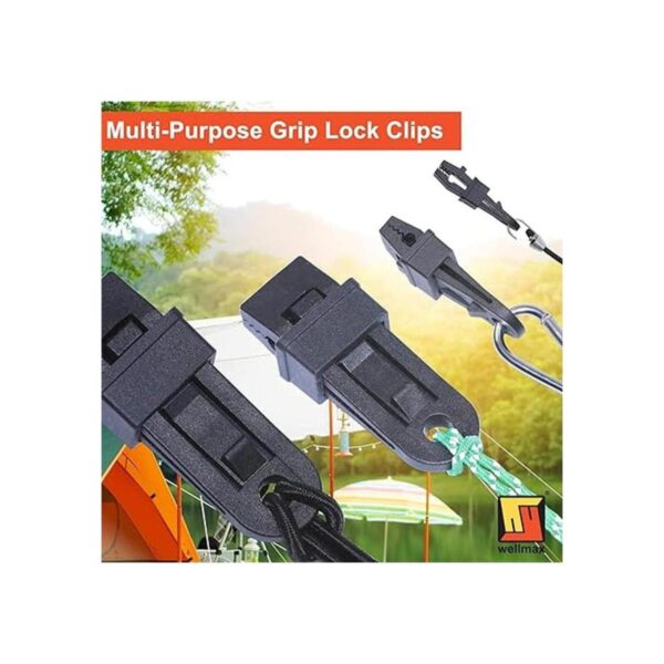 Wellmax Juego de 12 pinzas para toldo multiusos con