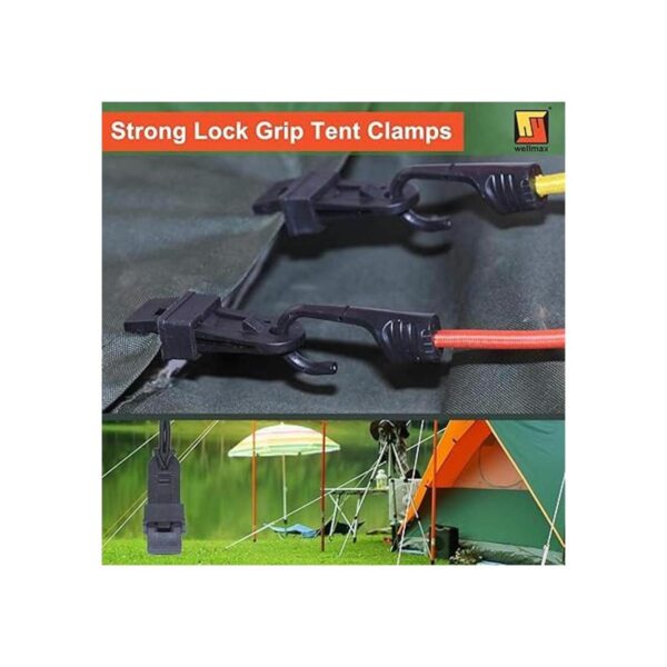 Wellmax Juego de 12 pinzas para toldo multiusos con