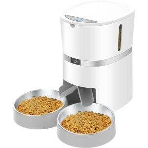 WellToBe Comedero automático para gatos dispensador de_1