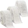 3 rollos de cinta autoadhesiva de cristal de diamantes de