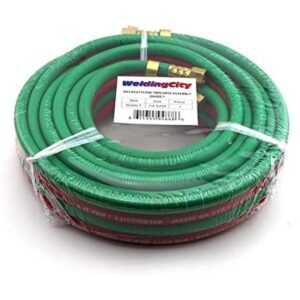 WeldingCity Manguera doble de goma roja y verde 25_1