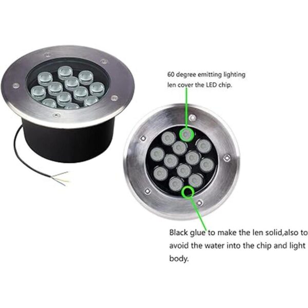 GOCuces Lámpara LED de tierra de 12 W para exteriores_2