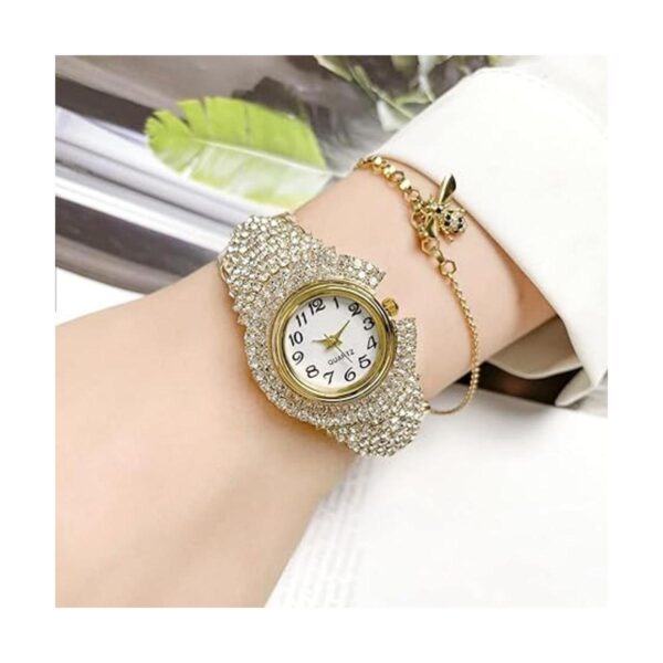 Weicam Reloj de pulsera analógico de cuarzo para mujeres y_2