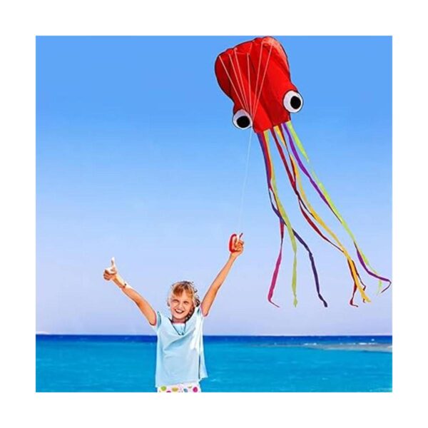 Hengda Kite Software Octopus Flyer Kite with Long Colorful_4