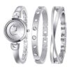Weicam Reloj de pulsera para mujer diseño de cuarzo_1