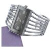 Brazalete rectangular de lujo Dial hueco con reloj_2