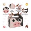 Paquete de 12 cajas de recuerdos de fiesta de animales de_5