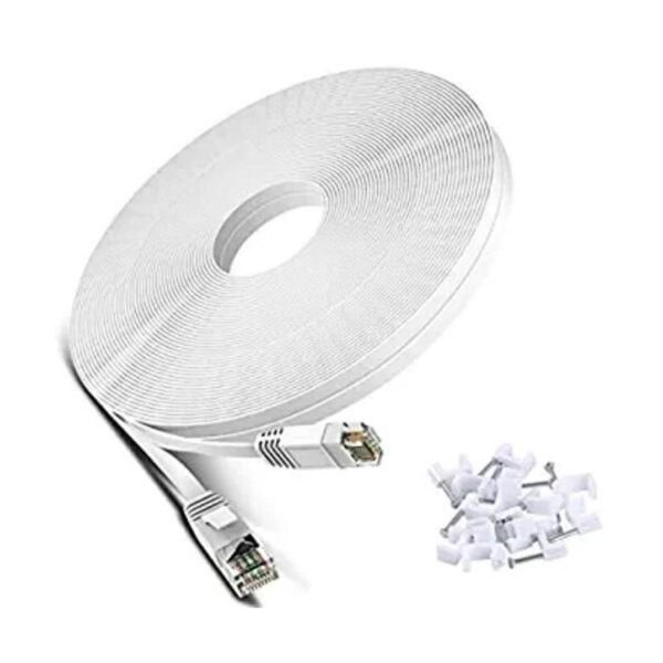Cable Ethernet Cat 6 de 50 pies color blanco Cables de_1