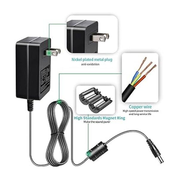 Gonine Fuente de alimentación de 12 V y 3 A cable de_5
