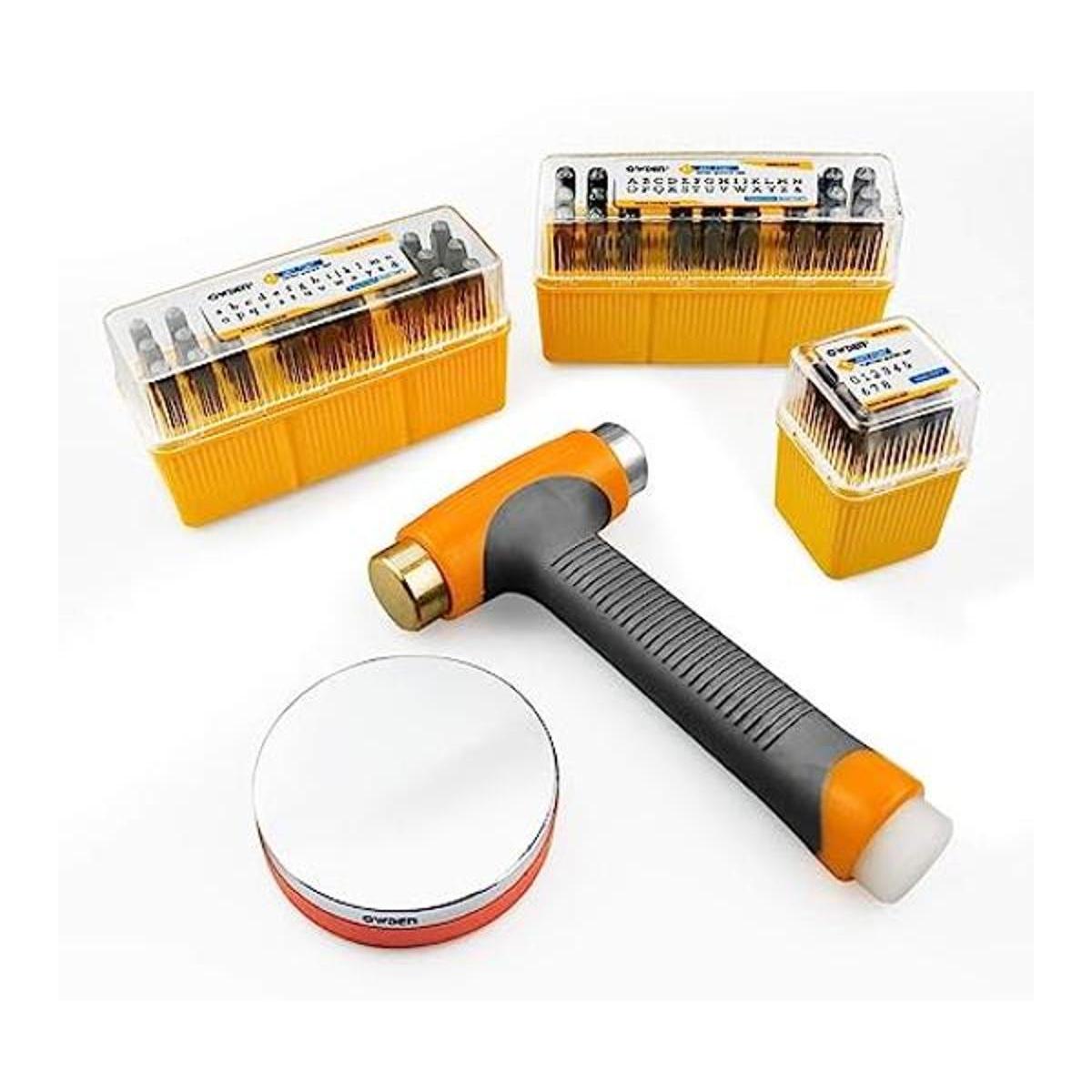 OWDEN Kit de sellos de metal para joyería para hacer