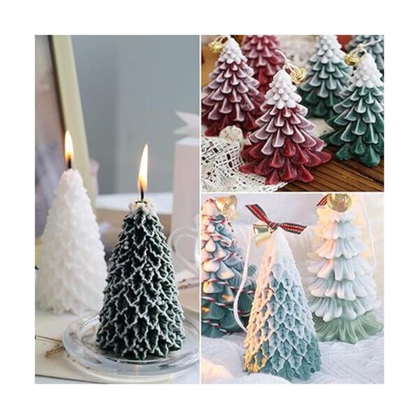 4 moldes de silicona para árbol de Navidad moldes de