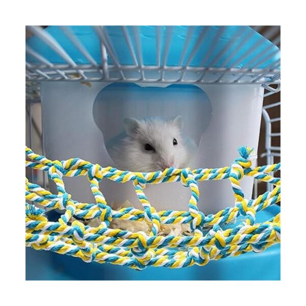 2 Pieces Bird Rope Net Hamster Rat Rope Net Small Animal
