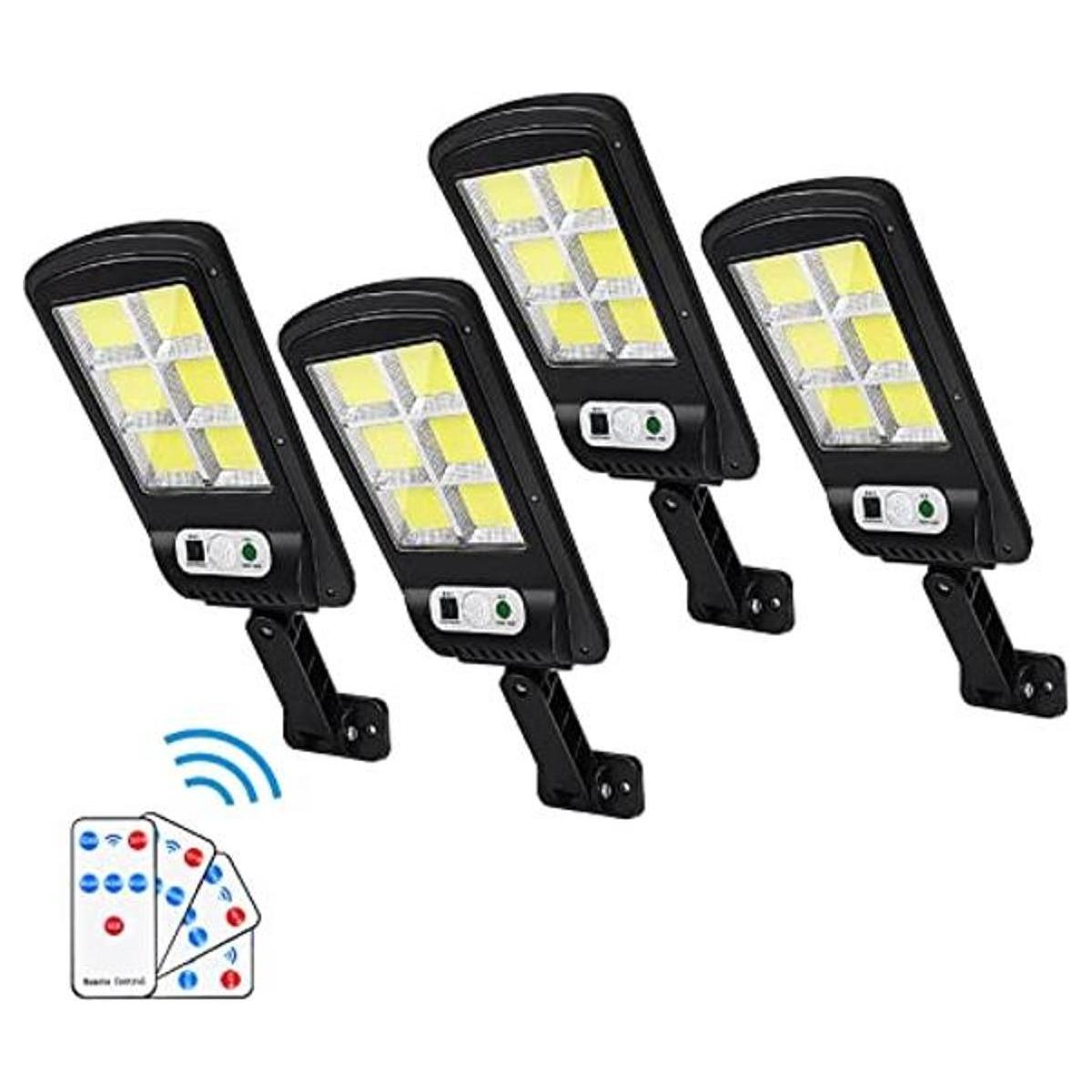 Luces solares LED de calle para exteriores paquete de 4