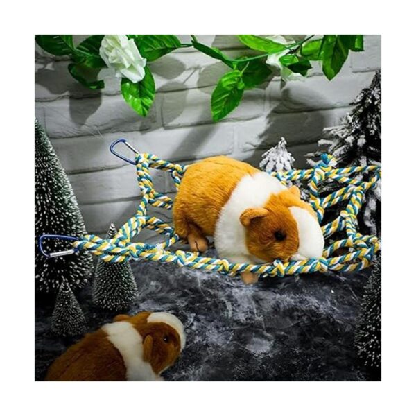 2 Pieces Bird Rope Net Hamster Rat Rope Net Small Animal