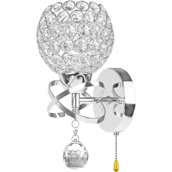 WeFoonLo Lámpara colgante moderna de cristal para pared