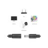 Paquete de 2 cables de extensión de corriente continua de_5