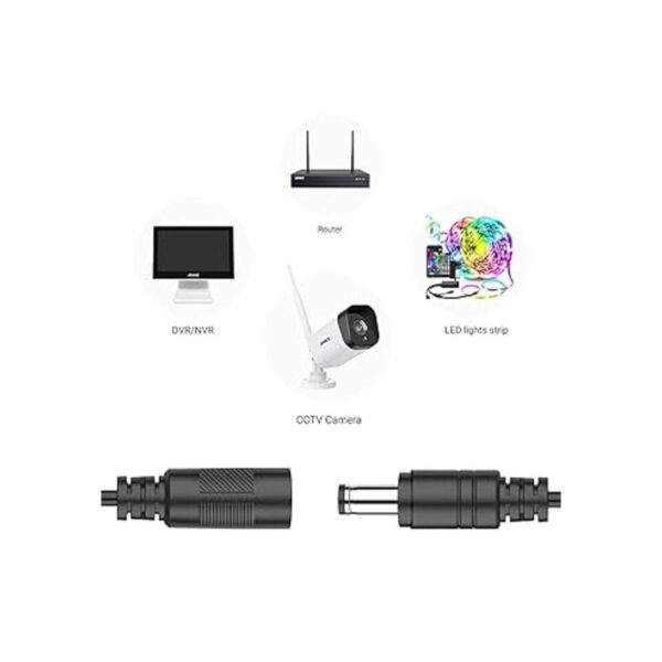Paquete de 2 cables de extensión de corriente continua de_5