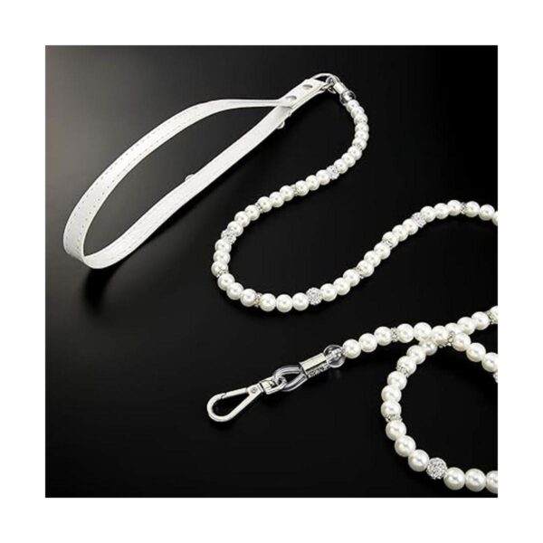 Juego de 2 collares de perlas artificiales para perros 2