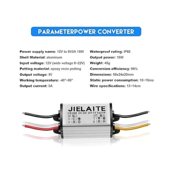 2 piezas de convertidor de energía para automóvil_5