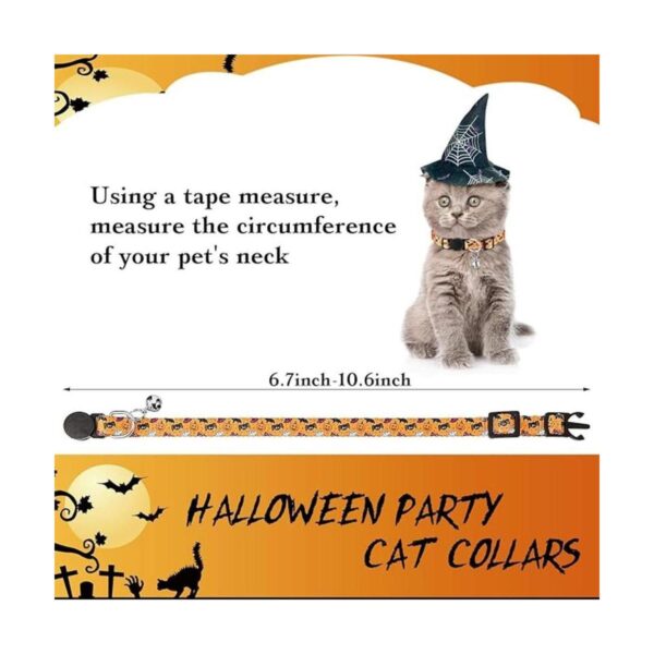 Collar de gato de Halloween collar de gato con campana