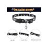 Weewooday Collar de gato de calavera de Halloween 4