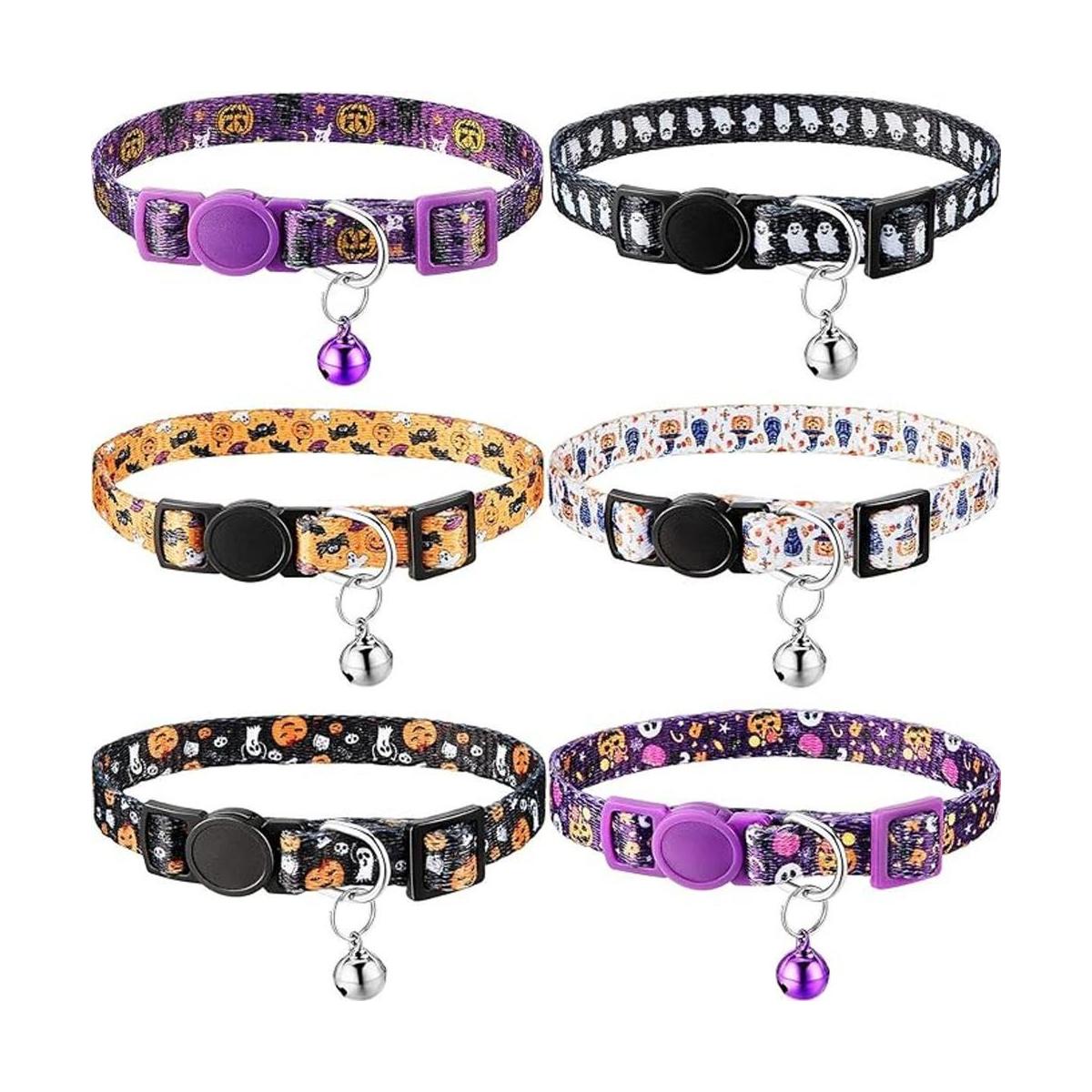 Collar de gato de Halloween collar de gato con campana