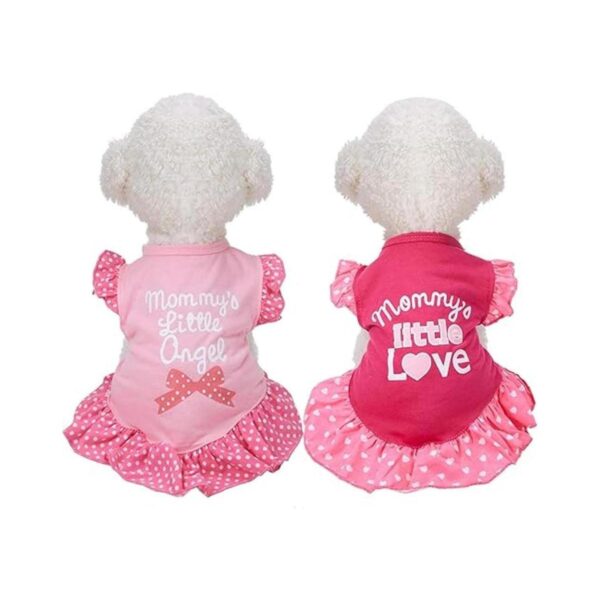 Vestido para cachorro con falda lindo vestido para