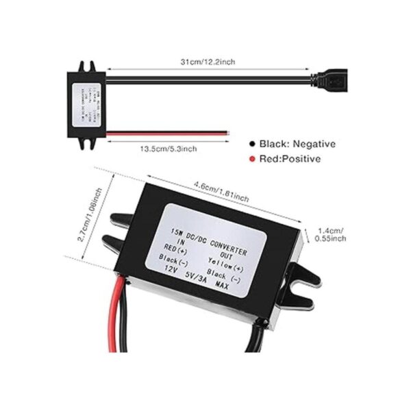 Weewooday Voltaje convertidor de corriente directa de 12 V_3