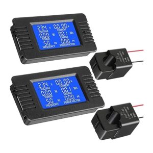 2 piezas de medidor de potencia de CA CA 80260 V 100 A