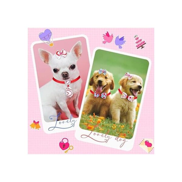 Juego de 30 corbatas para perro de San Valentín incluye