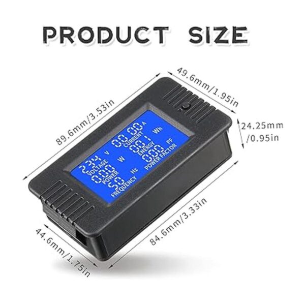 2 piezas de medidor de potencia de CA CA 80260 V 100 A