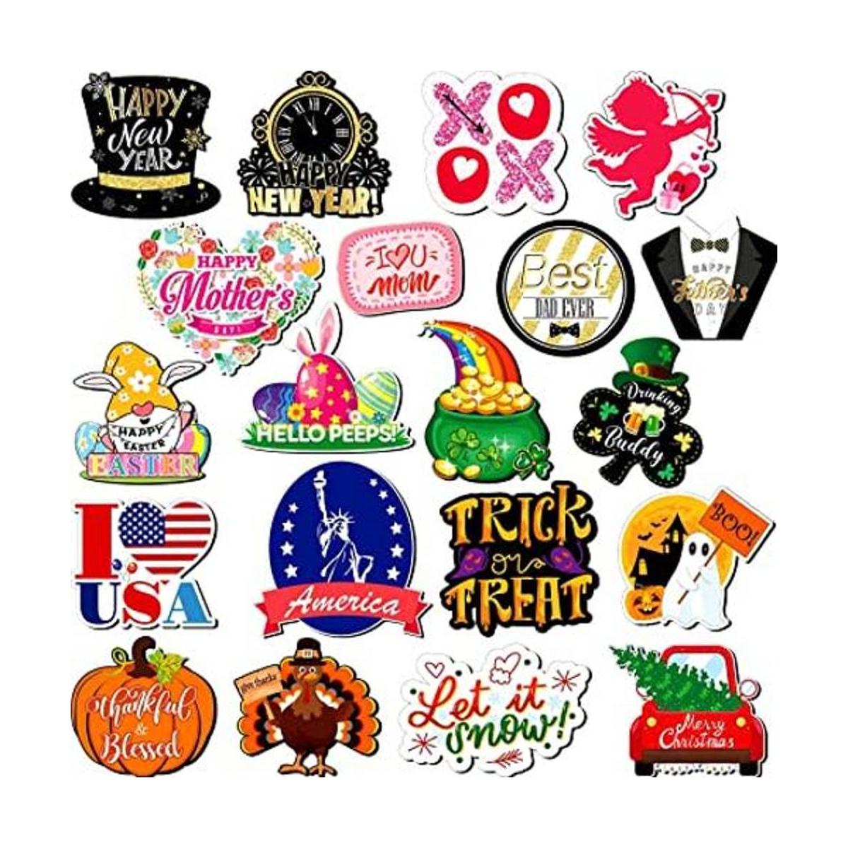 20 imanes navideños para Halloween día de Acción de
