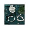 Juego de 4 collares de perlas de perro collar de perlas