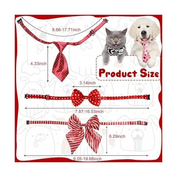 Juego de 60 corbatas ajustables para perros incluye 24