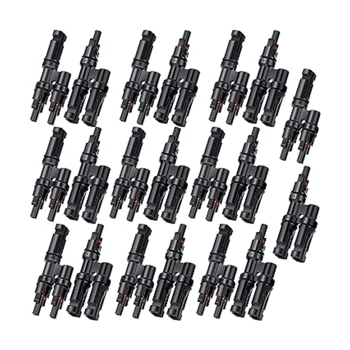 10 pares de conectores de rama solar y conector en Y