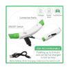 5 piezas LED collar de perro USB recargable luz para perro