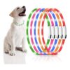 5 piezas LED collar de perro USB recargable luz para perro