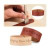 Weewooday Pulsera de cuero liso para manualidades